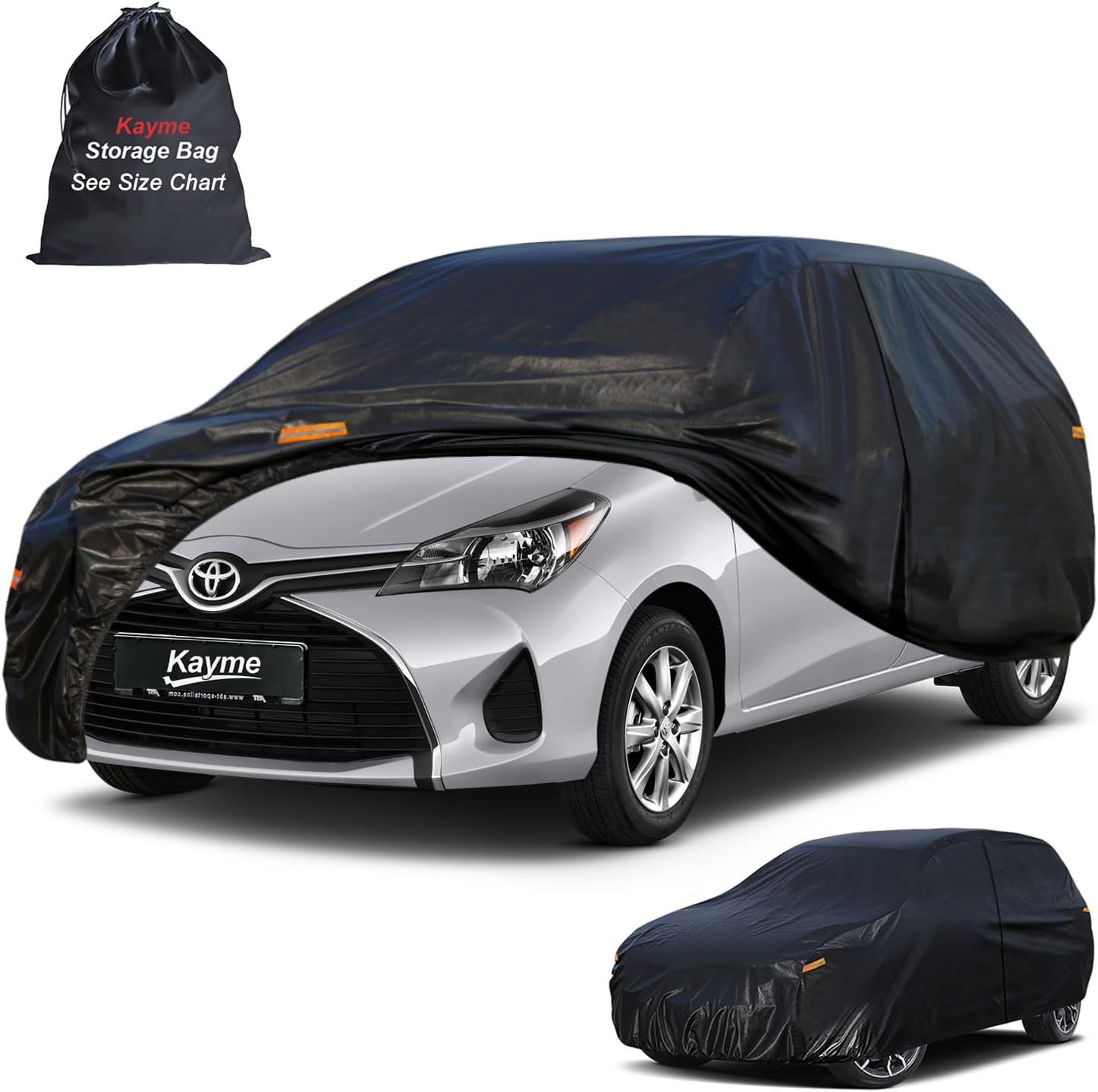 Kayme Hatchback Car Cover with Zipper